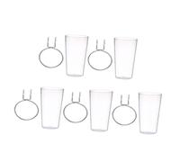 QUMIIRITY 5 Sets Pegboard Cup Holder with Hooks Organizing Bins for Garage Workshop Kitchen Versatile Storage for Hand Tools and Items