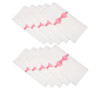 QUMIIRITY 50pcs Disposable Pocket Napkins with Cutlery Pockets Bow Print Napkins for Restaurant and Hotel Dining for Wedding Party and Family Gatherings