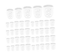QUMIIRITY 50pcs Guitar Finger Protectors Silicone Finger Covers for Guitar Guard Cots for Bass Thumb Guard