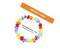 QUMIIRITY 50pcs Hawaiian Luau Party Garlands Tropical Flower Decorations for Beach and Summer Weddings Artificial Lei Accessories for Luau Photo Props and Festival Supplies