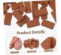QUMIIRITY 50Pcs Scale Simulated Brick Models for Micro Landscape DIY Sand Table Garden Accessories and Architectural Building Crafts