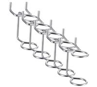 QUMIIRITY 5pcs Pegboard Tool Hooks Double Ring Screwdriver Holders Sturdy Organizers for Home Garage Kitchen and Office Storage