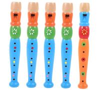 QUMIIRITY 5pcs Wooden Recorder Toy for Boys and Girls Flute Instrument for Boy Girl Music Toy