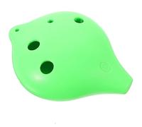 QUMIIRITY 6-hole c Major Ocarina Resin Portable Musical Instrument for Beginners Boys and Girls and Adults Green Ac Flat Mouthpiece Small Ocarina for Music Practice
