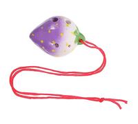 QUMIIRITY 6holes Strawberry Shaped Ocarina Beginner Wind Instrument for Students Lovely Sound and Easy Playability for Music Practice and Learning