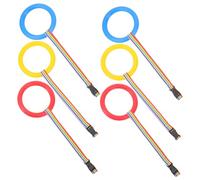 QUMIIRITY 6pcs Boy Girl Safety Walking Rope Lost Preschool Leash for Daycare and Nursery Handles for Group Supervision Blue Red Yellow