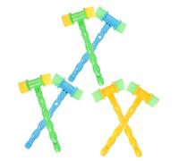 QUMIIRITY 6Pcs Music Hammer Educational Portable Squeaky Hitting Hammer for Soft for Sensory Play Music Class Random Colors