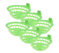 QUMIIRITY 6pcs Plastic Bird Nesting Bowls Hanging Breeding Basins for Pet Birds Breathable Washable Hollow Design Resting and Hatching Tool for Budgies
