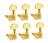 QUMIIRITY 6pcs Replacement Guitar Tuning Pegs Large Handle Sealed for Durability Suitable for Electric Wooden Guitars