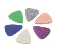 QUMIIRITY 6pcs Wool Felt Picks for Ukulele Guitar Thumb Protectors Soft Durable Gentle Strings Acoustic Banjo Harp and Bass Players
