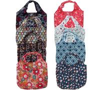 QUMIIRITY 8pcs Flower Shopping Pouch Portable Grocery Pouch Reusable Shopping Bag Polyester Foldable Multipurpose Tote Bag Can Be Cleaned for Holding Cosmetic and Keys