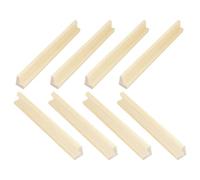 QUMIIRITY 8Pcs Wooden Domino Holder Tray Elegant Display Stand for DIY Projects Natural Finish for Organizing Dominoes Home Office