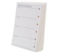 QUMIIRITY A7 Lined Planner Refill Paper 200pcs Weekly Planner Pages 6-hole Punched Double-sided Inserts for Personal Organizers and Office Scheduling