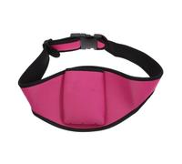 QUMIIRITY Adjustable Red Mic Belt Microphone Pouch for Fitness Instructors, Sturdy Microphone Holder Waist Pack for Workout and Presentation