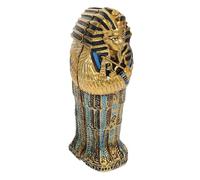 QUMIIRITY Ancient Egyptian Mummy Coffin Model Resin Statue Home Decor King Tutankhamun Figurine