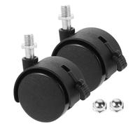 QUMIIRITY Baby Chair Wheels Replacement Brake Plastic Universal Baby Bath Seat Casters for Infant Mobility 4pcs Set Nuts and Strollers