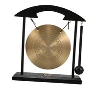 QUMIIRITY Brass Gong Small Gong with Mallet Feng Shui Symbol Lucky Home Decoration