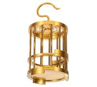 QUMIIRITY Brass Insect Cage for Crickets and Grasshoppers Small Decorative Hanging Bird Cage Vintage Style Brass Birdcage for Home Decor and PET Accessories