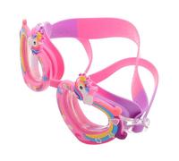 QUMIIRITY Cartoon Swim Goggles Cute Unicorn Design Fog UV Protection Youth Goggles Adjustable Strap Wide Clear Vision for Swimming Training