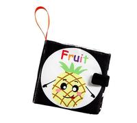 QUMIIRITY Cloth Book Soft High Contrast Sensory Toy for Toddlers Lightweight and Portable Crinkle Book for Early Learning and Development for Travel and Visual