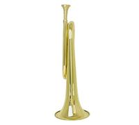 QUMIIRITY Copper Bugle Trumpet for Beginners Music Instrument for Orchestra and Marching Bands Easy to Play for Students and Professionals Classic Finish