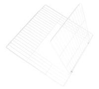 QUMIIRITY DIY Thickened White Iron Mesh Pet Cage Door 35X35Cm with Secure Flip-Out Panel for Small Dog Crate, Cat Enclosure, Rabbit Hutch and Bird Cage Indoor Outdoor Fence Accessory