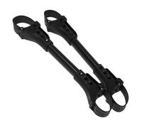 QUMIIRITY Double Baby Stroller Connector 2pcs, Adjustable Aluminum Twin Prams Connector for Outdoor Activities and Baby-Sitting, Lightweight Black