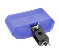 QUMIIRITY Durable Blue Plastic Latin Percussion Cow Bell Drum Accessory Lightweight Portable for Musicians High Pitched Sound for Various Music Styles Easy to Install Shelf Sturdy Design for