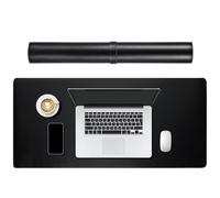 QUMIIRITY Extra Large Desk Pad Mouse Pad Extra Large Desk Mat 35x20x0.3inch Nonslip Grip Pu Cork Material Sleek Minimalist Style for Office Professionals Environments