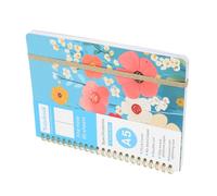QUMIIRITY Floral Spiral Notebook with Thick College Ruled Lined Pages for Note Taking Portable and Coil Bound Notepad for Work School and Daily Journaling