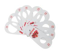 QUMIIRITY Fruit Diameter Measuring Card 3.93x1.77x0.39in Plastic Portable High Precision Measurement Elegant Appearance for Grading of Fresh Fruits