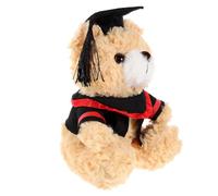QUMIIRITY Graduation Plush Bear Cute Stuffed Graduation Bear Doll with Cap Gown Adorable for Graduates of All Ages Comfortable Plush Animal for Graduation Parties