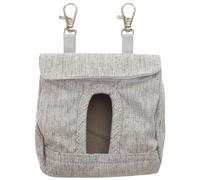 QUMIIRITY Guinea Pig Feeding Bag Chinchilla Storage Holder Strong and Sturdy Cloth 4.32x4.32x0.79inch Hanging Hay Feeder for Small Animals Chinchillas Hamsters