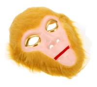 QUMIIRITY Halloween Monkey King Half Face Mask Realistic Animal Mask for Cosplay Parties Events Vibrant Design for Halloween Themed Costume Accessories