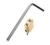 QUMIIRITY Headless Guitar Bridge String Lock Nut Replacement Golden Independent String Lock for Electric Bass Stable Tuning Effortless Accessory