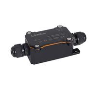 QUMIIRITY Ip68 Waterproof Electrical Cable Wire Connector Junction Box Pg7 3-6.5mm Outdoor Garden Light Cable Junction Box Black for Outdoor and Underground Use