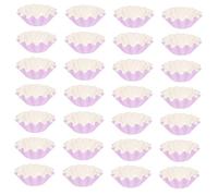 QUMIIRITY Leakproof Candle Warmer Liners 50pcs High-temperature Resistant Pet Wax Melt Trays for Electric Wax Burners Aromatherapy Use Purple