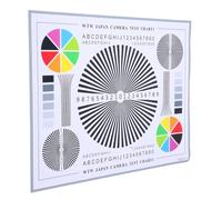 QUMIIRITY Lens Test Chart for Security Cameras Sturdy Calibration Card with Intuitive Pattern for Indoor Outdoor Monitoring Accurate Image Assessment and Adjustment