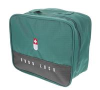 QUMIIRITY Medicine Storage Organizer First Aid Organizer Portable Solid Large Capacity Waterproof Oxford Cloth with Multi-Grid Separation Design for Office and Schools