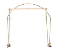 QUMIIRITY Metal Harmonica Neck Holder Rack for 24-hole, 10-hole, and 16-hole Harps, Gold Performance Mouth Organ Stand for Neck, Universal Harmonica Holder for Playing