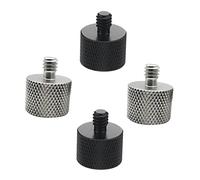 QUMIIRITY Mic Stand Adapter Threaded Adapter Aluminum Alloy 1/4 to 5/8 Inch for Microphone Tripod Video Light