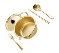 QUMIIRITY Multi-Function Korean Ramen Pot Aluminum Instant Noodle Cooker with Double Anti-Skid Handles for Daily Noodle Cooking and Food Storage
