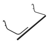 QUMIIRITY Paper Towel Holder Metal Stainless Steel for Pegboard with Easy Tear-Off Function and Anti-jam Design, Black Pegboard Towel Hanger Suitable for Offices and Workbenches