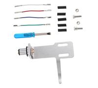 QUMIIRITY Phono Headshell Replacement with Wires for Turntables Mount for Various Phonographs Enhanced Audio Performance for Home and Event Use Reliable Stylus Holder for Richer Sound