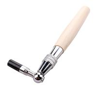 QUMIIRITY Piano Tuning Hammer Tool Solid Wood Handle and Stainless Steel Octagon Core for Accurate Tuning Portable Piano Maintenance for Beginners and Professionals Beige