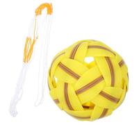 QUMIIRITY Plastic Woven Football Multi Functional Soccer Ball for Includes Net Bag for Easy Storage Suitable for All Ages Promotes Cultural Awareness