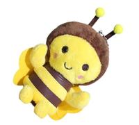 QUMIIRITY Plush Bee Key Chain Pendant Cute Stuffed Bee Backpack Hanging Ornament Soft Material present for Birthdays Valentine Day and Christmas