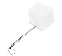 QUMIIRITY Portable Fishing Net Stainless Steel with Extendable Handle Crosswoven Nylon Mesh Modern Stylish Design White for Freshwater Fishing and Catching Fish in Deeper Waters