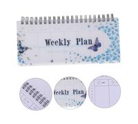 QUMIIRITY Portable Tearable Weekly Planner Notebook with Spiral Binding Academic Organizer for Students and Office Use Multi Function Household Notepad for Monthly Weekly Daily Agendas and