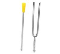 QUMIIRITY Professional 440hz Metal Tuning Fork Set with Striker for Guitar Violin Piano Teaching Musical Instrument Resonance Tuning Tool for Beginners and Practitioners